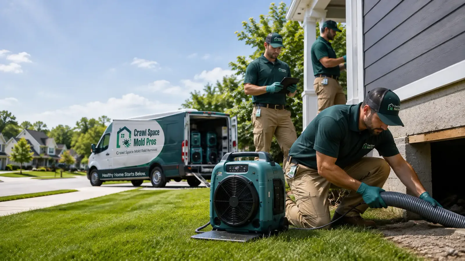 Crawl Space Mold Removal in Bellflower, IL